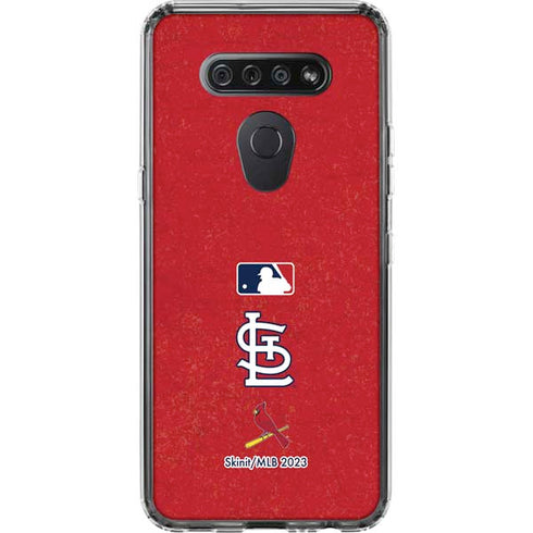 MLB St. Louis Cardinals - Solid Distressed LG K51/Q51 Clear Case