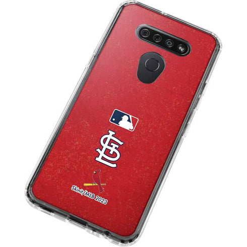 MLB St. Louis Cardinals - Solid Distressed LG K51/Q51 Clear Case