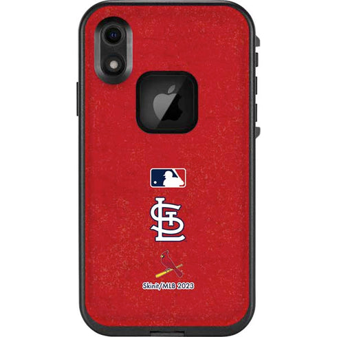 MLB St. Louis Cardinals - Solid Distressed LifeProof Fre iPhone Skin