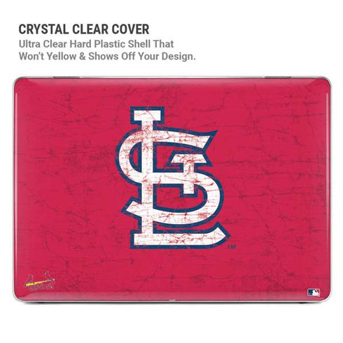 MLB St. Louis Cardinals - Solid Distressed MacBook Air 13in M1 (2021) Case plus Skin