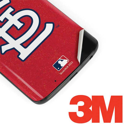 MLB St. Louis Cardinals - Solid Distressed Moto G6 Skin