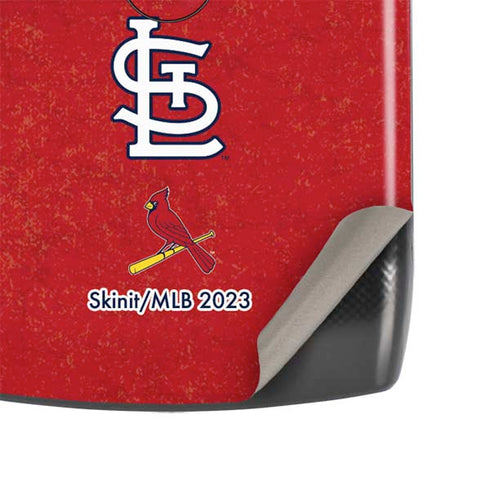 MLB St. Louis Cardinals - Solid Distressed Motorola RAZR Skin