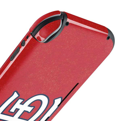MLB St. Louis Cardinals - Solid Distressed Nintendo Switch Lite Skin