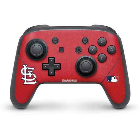 MLB St. Louis Cardinals - Solid Distressed Nintendo Switch Pro Controller Skin