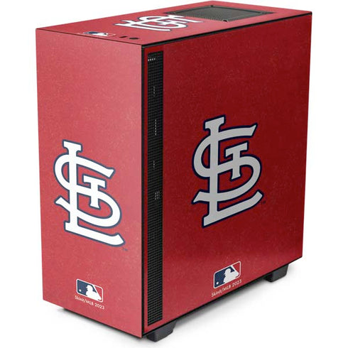 MLB St. Louis Cardinals - Solid Distressed NZXT H510 Compact ATX Mid-Tower Case Skin