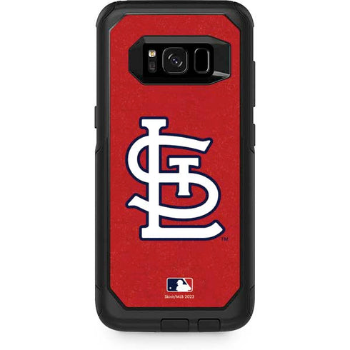 MLB St. Louis Cardinals - Solid Distressed Otterbox Commuter Galaxy Skin