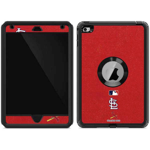 MLB St. Louis Cardinals - Solid Distressed Otterbox Defender iPad Skin