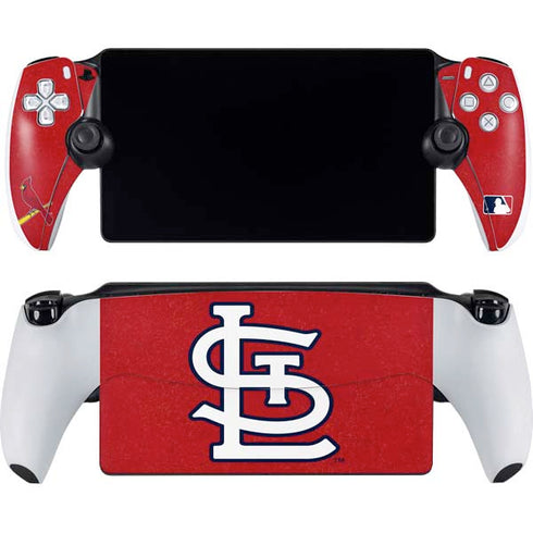 MLB St. Louis Cardinals - Solid Distressed PlayStation Portal Remote Player Skin