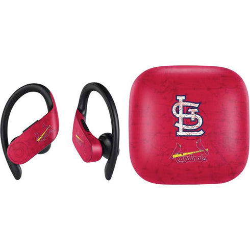 MLB St. Louis Cardinals - Solid Distressed PowerBeats Pro Skin