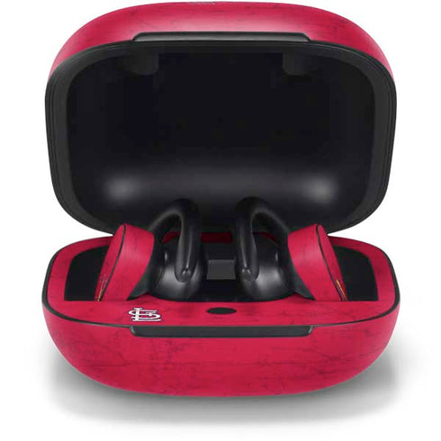 MLB St. Louis Cardinals - Solid Distressed PowerBeats Pro Skin