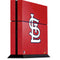 MLB St. Louis Cardinals - Solid Distressed PS4 Console Skin