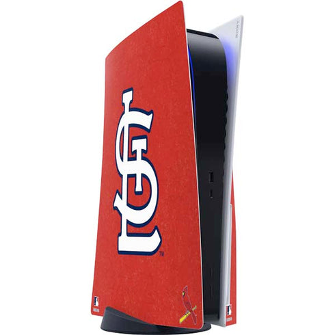 MLB St. Louis Cardinals - Solid Distressed PS5 Console Skin