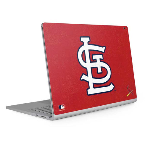MLB St. Louis Cardinals - Solid Distressed Surface Book 2 15in Skin