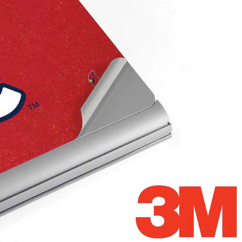MLB St. Louis Cardinals - Solid Distressed Surface Book 2 15in Skin