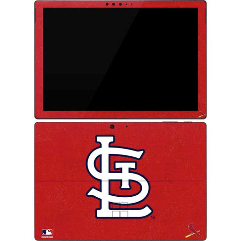 MLB St. Louis Cardinals - Solid Distressed Surface Pro 7 Skin