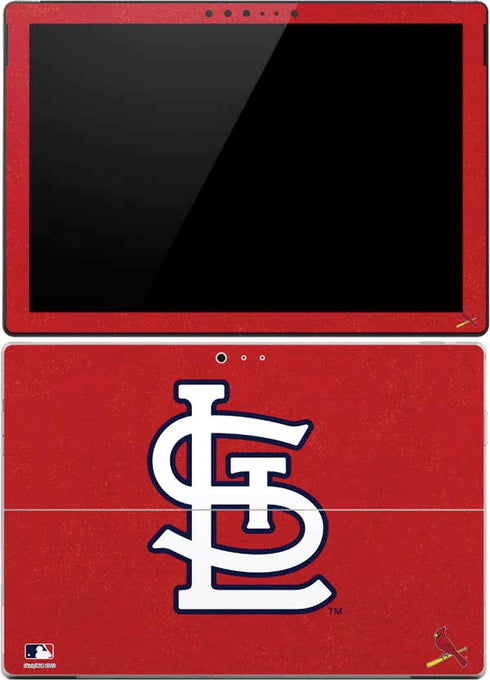 MLB St. Louis Cardinals - Solid Distressed Surface Pro (2017) Skin