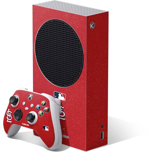 MLB St. Louis Cardinals - Solid Distressed Xbox Series S Skins