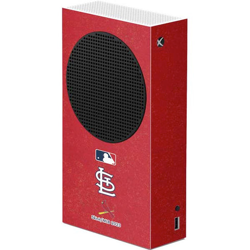 MLB St. Louis Cardinals - Solid Distressed Xbox Series S Console Skin