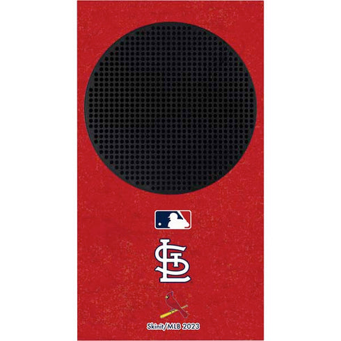 MLB St. Louis Cardinals - Solid Distressed Xbox Series S Console Skin