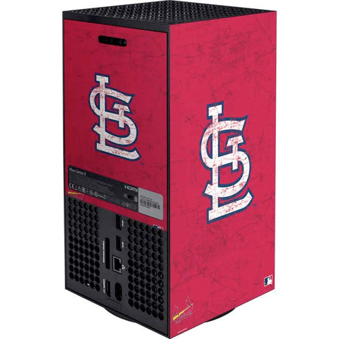 MLB St. Louis Cardinals - Solid Distressed Xbox Series X Bundle Skin