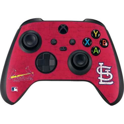 MLB St. Louis Cardinals - Solid Distressed Xbox Series X Bundle Skin