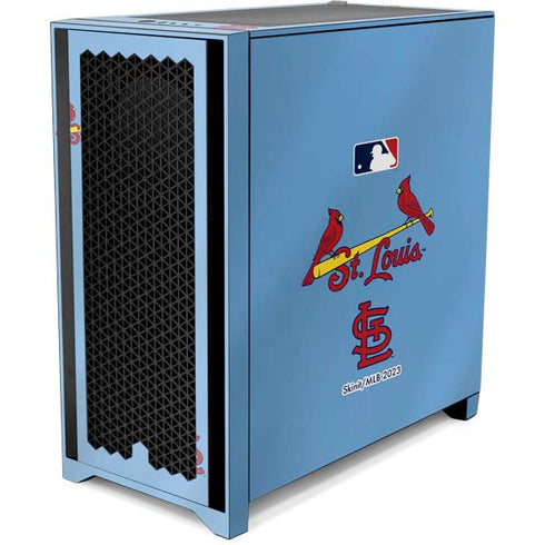 MLB St. Louis Cardinals Alternate/Away Jersey Corsair 4000D Tempered Glass Mid-Tower ATX Case Skin
