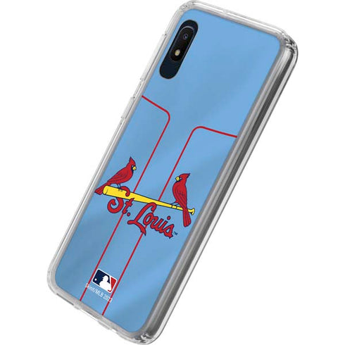 MLB St. Louis Cardinals Alternate/Away Jersey Galaxy A10e Clear Case