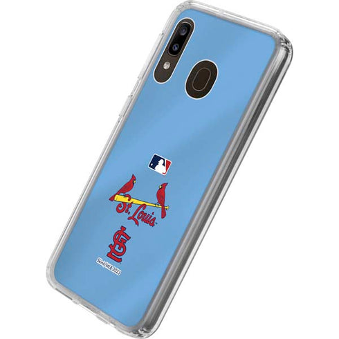 MLB St. Louis Cardinals Alternate/Away Jersey Galaxy A20 Clear Case