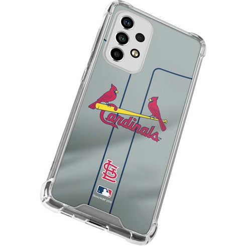 MLB St. Louis Cardinals Alternate/Away Jersey Galaxy A33 5G Clear Case