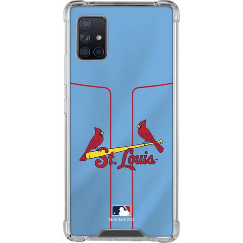 MLB St. Louis Cardinals Alternate/Away Jersey Galaxy A51 5G Clear Case