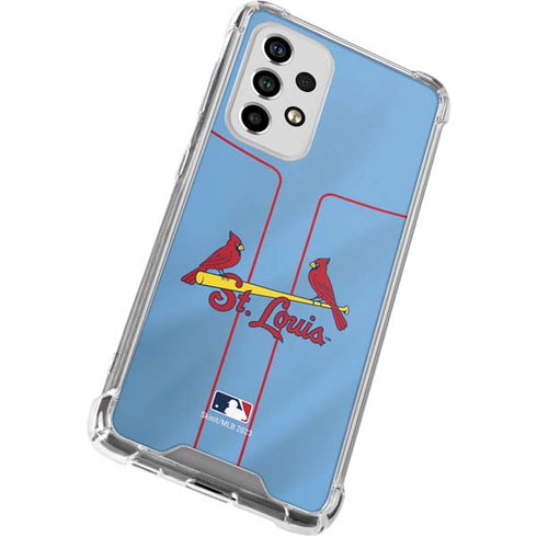 MLB St. Louis Cardinals Alternate/Away Jersey Galaxy A53 5G Clear Case
