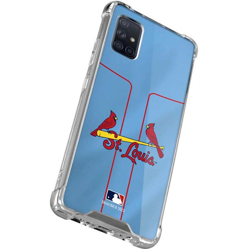 MLB St. Louis Cardinals Alternate/Away Jersey Galaxy A71 5G Clear Case