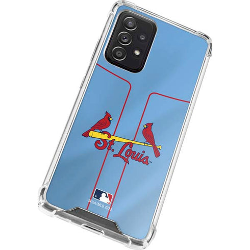 MLB St. Louis Cardinals Alternate/Away Jersey Galaxy A72 5G Clear Case