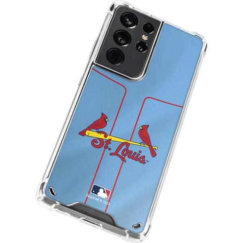 MLB St. Louis Cardinals Alternate/Away Jersey Galaxy S21 Ultra 5G Clear Case