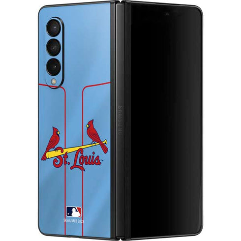 MLB St. Louis Cardinals Alternate/Away Jersey Galaxy Z Fold3 5G Skin