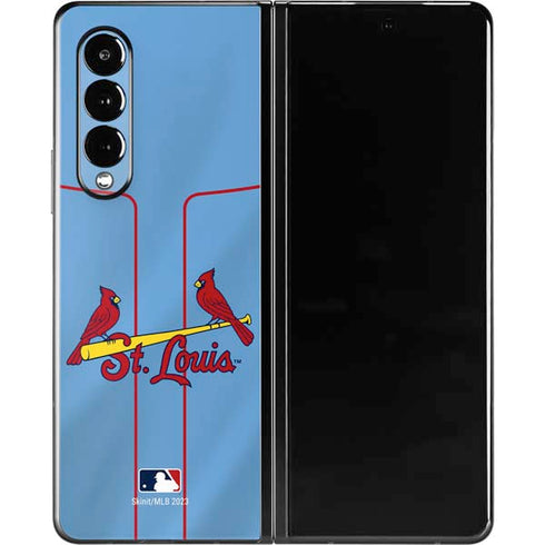 MLB St. Louis Cardinals Alternate/Away Jersey Galaxy Z Fold3 5G Skin