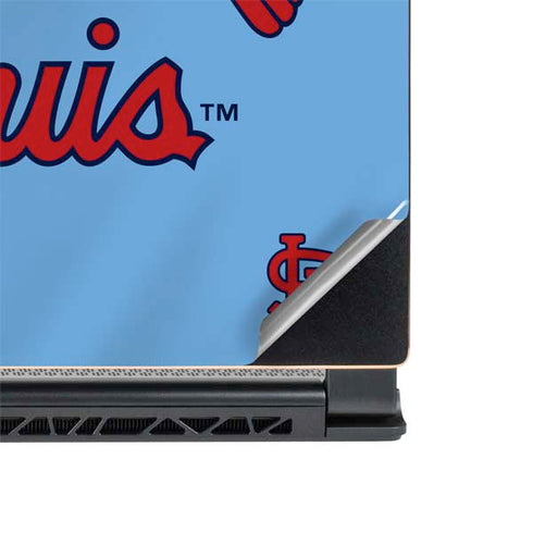 MLB St. Louis Cardinals Alternate/Away Jersey MSI GS65 Stealth Laptop Skin
