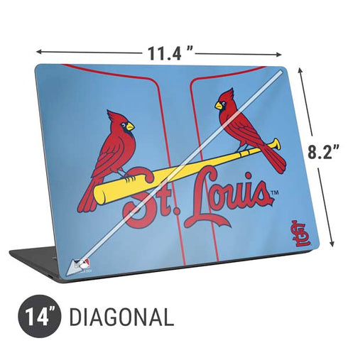 MLB St. Louis Cardinals Alternate/Away Jersey Universal Laptop 14in (11.4 x 8.2in) Skin