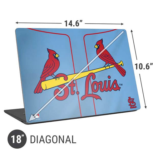 MLB St. Louis Cardinals Alternate/Away Jersey Universal Laptop 18in (14.6 x 10.6in) Skin