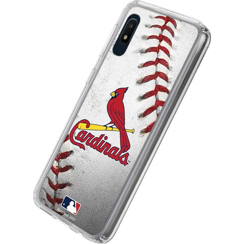MLB St. Louis Cardinals Game Ball Galaxy A10e Clear Case