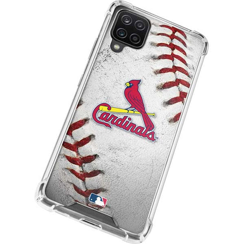 MLB St. Louis Cardinals Game Ball Galaxy A12 Clear Case