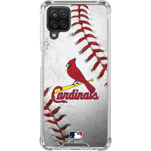MLB St. Louis Cardinals Game Ball Galaxy A12 Clear Case