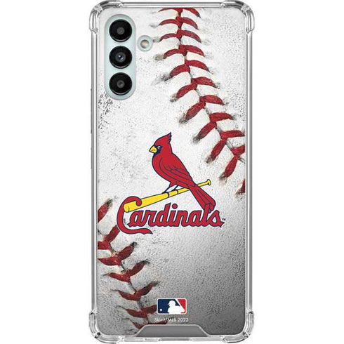 MLB St. Louis Cardinals Game Ball Galaxy A13 5G Clear Case