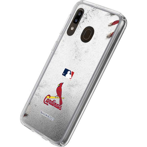 MLB St. Louis Cardinals Game Ball Galaxy A20 Clear Case