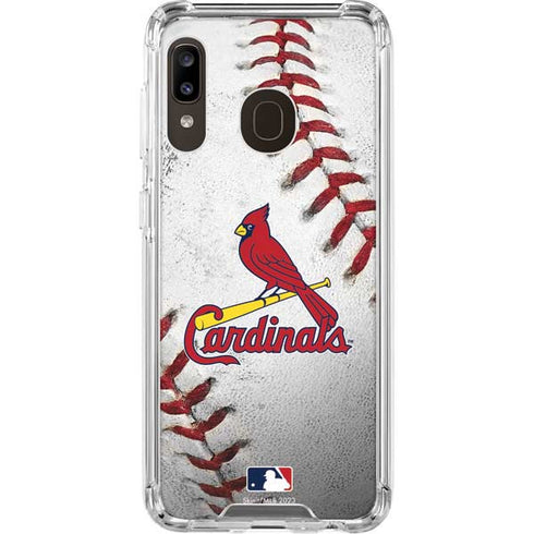 MLB St. Louis Cardinals Game Ball Galaxy A30 Clear Case