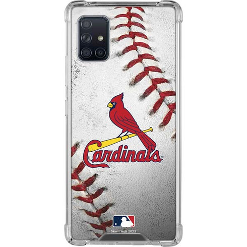MLB St. Louis Cardinals Game Ball Galaxy A51 5G Clear Case