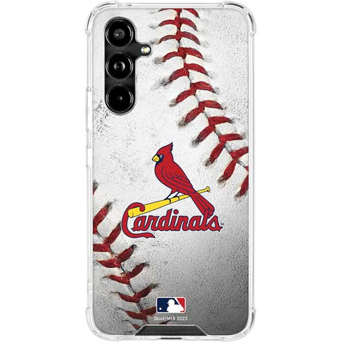 MLB St. Louis Cardinals Game Ball Galaxy A54 5G Clear Case