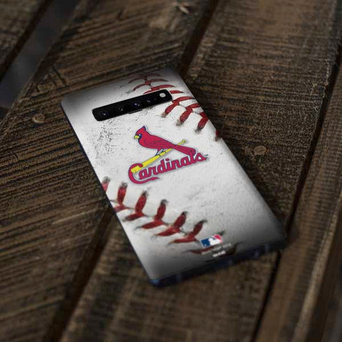 MLB St. Louis Cardinals Game Ball Galaxy S10 Plus Skin