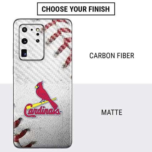 MLB St. Louis Cardinals Game Ball Galaxy S20 Ultra 5G Skin