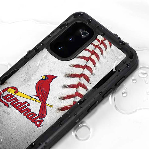 MLB St. Louis Cardinals Game Ball Galaxy S20 Waterproof Case